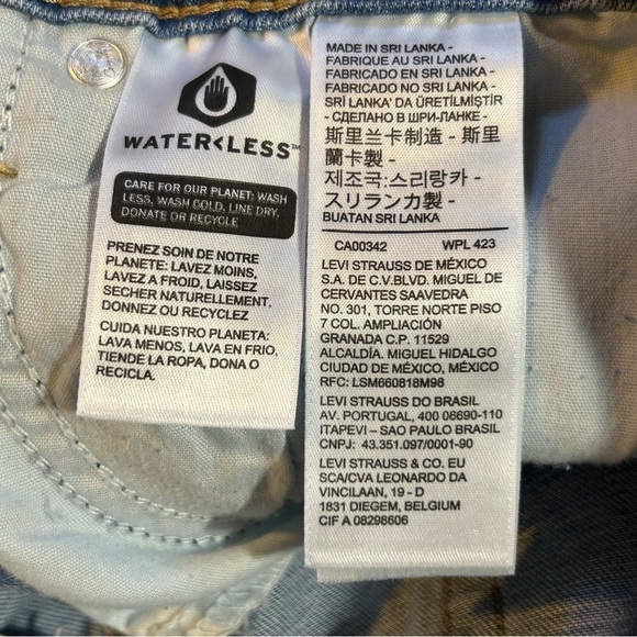 Levi's Hypersoft High-Rise Denim Jeans Cutoff Shorts Size 14/W32 NWT - Picture 6 of 11